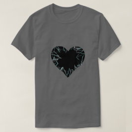 Gebroken harsglas geslikt t-shirt