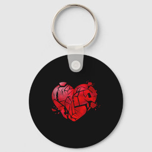 Gebroken Hart Anti Valentijnsdag Sleutelhanger