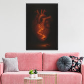 Gebroken Hart Canvas Afdruk (Insitu (Woonkamer))