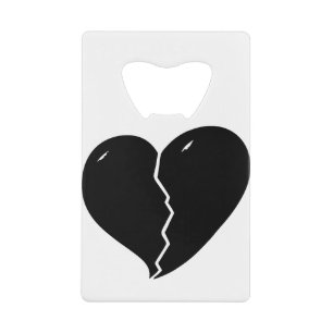gebroken hart creditkaart flessenopener