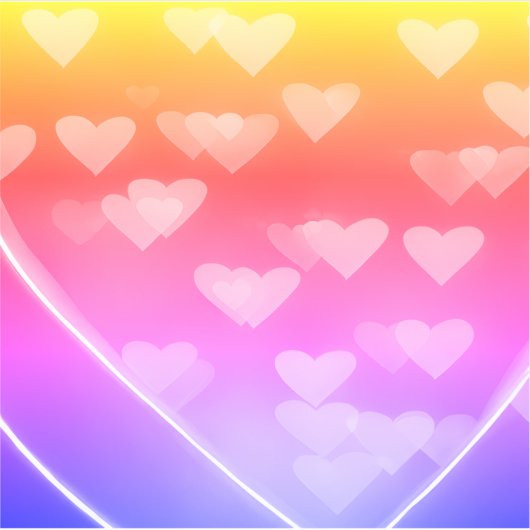 Gebroken hart digitaal ontwerp sticker (Voorkant)