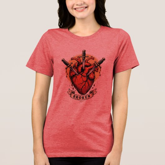 Gebroken Hart Dolken T-Shirt (Voorkant)