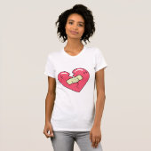 Gebroken Hart en Pleister T-shirt (Voorkant volledig)