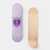 Gebroken hart en stammenwerk: Paars: Skateboard (Voorkant)