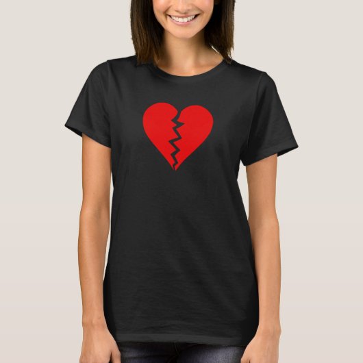 GEBROKEN HART GEBROKEN HART GEBROKEN HART GEBROKEN T-SHIRT (Voorkant)