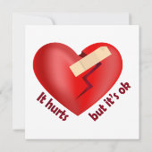 Gebroken hart genezen met patch en levenscitaat (Achterkant)