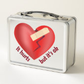 Gebroken hart genezen met patch en levenscitaat (Achterkant)