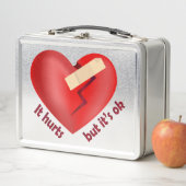 Gebroken hart genezen met patch en levenscitaat (In situ)