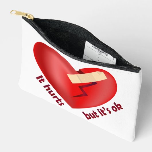 Gebroken hart genezen met patch en levenscitaat etui (Open)