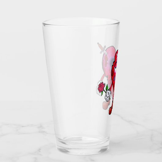 Gebroken hart glas (Rechts)