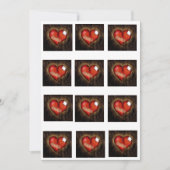 Gebroken hart/herstellen hart-uitnodiging kaart (Voorkant)