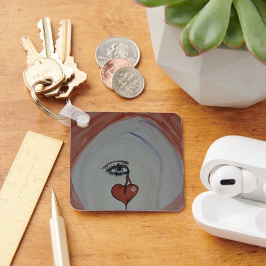 Gebroken hart hoofdketen sleutelhanger (Bureau)