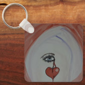 Gebroken hart hoofdketen sleutelhanger (Voorkant)