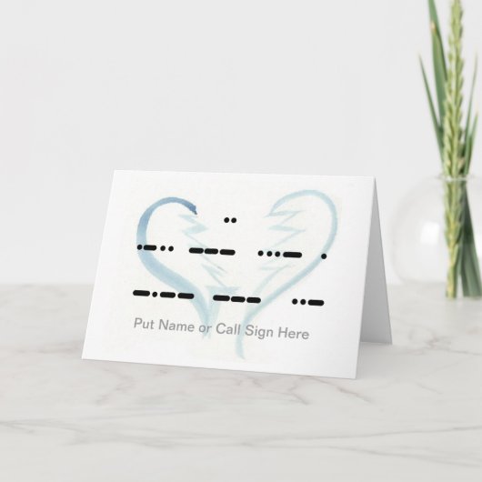 Gebroken Hart Ik Hou van Jou Personaliseer Het Kaa Kaart (Voorkant)