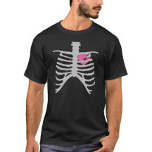 Gebroken hart in Ribcage Vector Art
