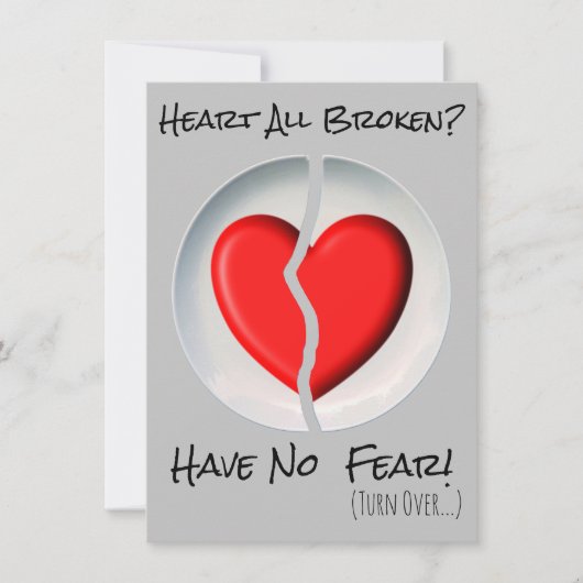Gebroken Hart Kaart (Voorkant)