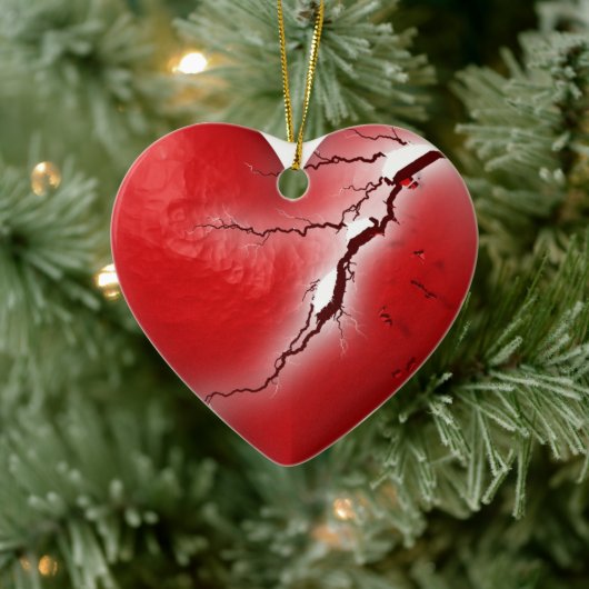 Gebroken Hart Keramisch Ornament (Boom)