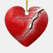 Gebroken Hart Keramisch Ornament (Voorkant)