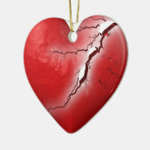 Gebroken Hart Keramisch Ornament (Links)