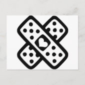 Gebroken hart - Liefde Briefkaart (Voorkant)