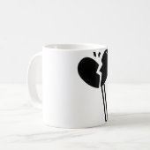 Gebroken Hart Lollypop Snoep Koffiemok (Voorkant links)