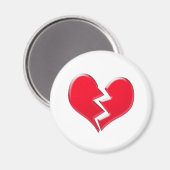Gebroken hart magneet (Voorkant / Achterkant)
