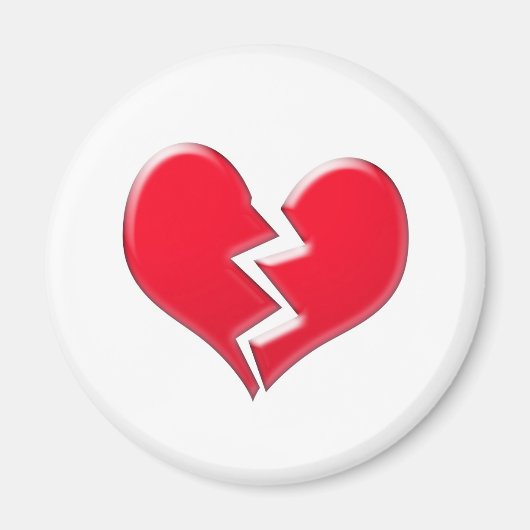 Gebroken hart magneet (Voorkant)