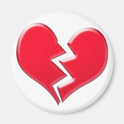 Gebroken hart magneet (Voorkant)