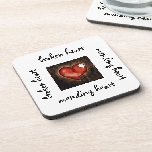 Gebroken hart/Mendend onderzetter van de hartkurk (Linkerzijde)