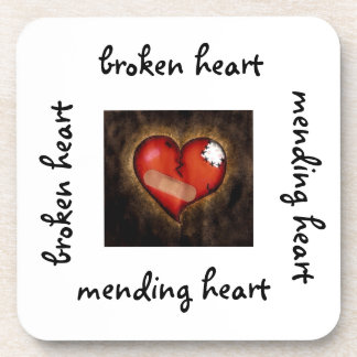 Gebroken hart/Mendend onderzetter van de hartkurk
