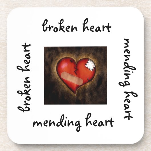 Gebroken hart/Mendend onderzetter van de hartkurk (Voorkant)