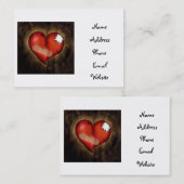 Gebroken hart/Mendende hart-visitekaartjes Visitekaartje (Voorkant / Achterkant)