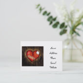 Gebroken hart/Mendende hart-visitekaartjes Visitekaartje (Staand voorkant)