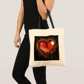Gebroken hart/Mendende hartzak Tote Bag (Voorkant (product))