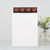 Gebroken hart/Mendende kunstwaren Briefpapier (Staand voorkant)