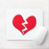 Gebroken hart muismat (Met muis)