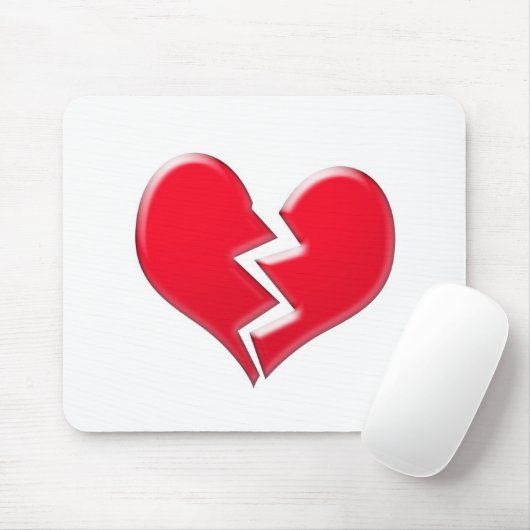 Gebroken hart muismat (Met muis)