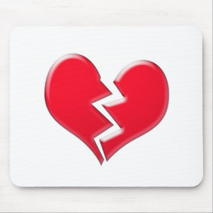Gebroken hart muismat