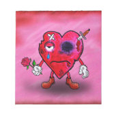 Gebroken hart notitieblok (Voorkant)