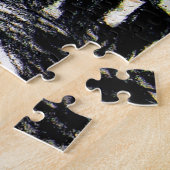 Gebroken Hart over Gemorste Rode Wijn Houtskool Legpuzzel (Zijkant)