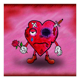 Gebroken hart perfect poster