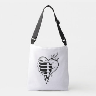 Gebroken Hart Ribbenkast Kroon Boodschappentas Crossbody Tas