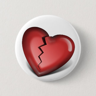 gebroken hart ronde button 5,7 cm