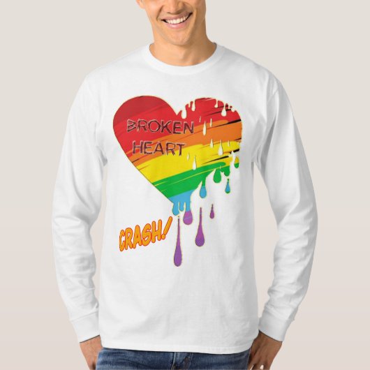 Gebroken hart t-shirt (Voorkant)