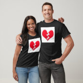 Gebroken hart t-shirt (Unisex)