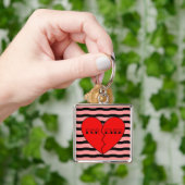 Gebroken hart tegen Valentijnsdag Sleutelhanger (Hand)