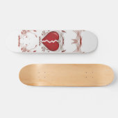 Gebroken Hart & Tribale Kunst: Rood: Skateboard (Horizontaal)