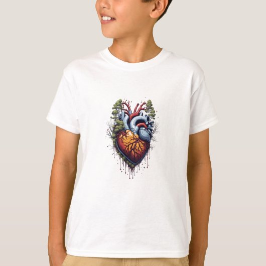 Gebroken hart, tshirt voor kinderen (Voorkant)