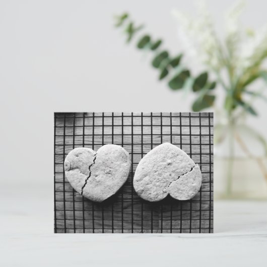 Gebroken harten briefkaart (Staand voorkant)