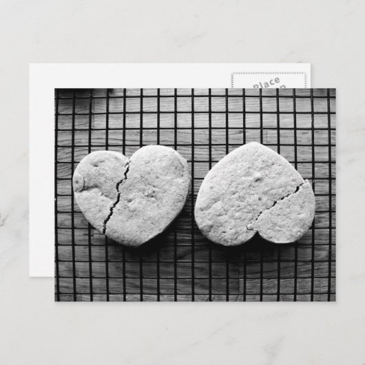 Gebroken harten briefkaart (Voorkant / Achterkant)